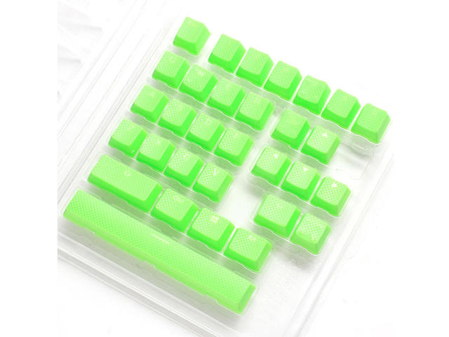 Капачки за клавиатури  Ducky Green 31-Keycap Set Rubber Backlit Double-Shot US Layout