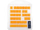Капачки за клавиатури Ducky Yellow 31-Keycap Set Rubber Backlit Double-Shot US Layout 