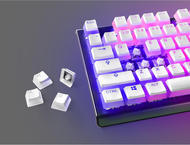 Капачки за клавиатури Steelseries PrismCaps PBT Doubleshot 105-Keycap White UK-Layout