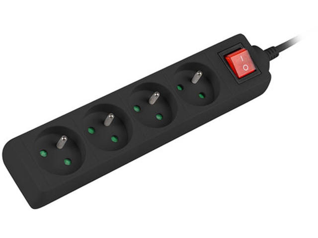Разклонители Lanberg power strip 1.5 м, 4 гнезда