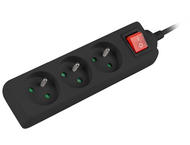 Разклонители Lanberg power strip 3 м, 3 гнезда