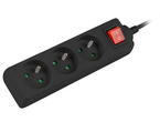 Разклонители Lanberg power strip 3 м, 3 гнезда