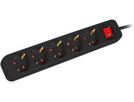 Разклонители Lanberg power strip 3 м, 5 гнезда