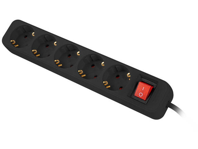 Разклонители Lanberg power strip 3 м, 5 гнезда