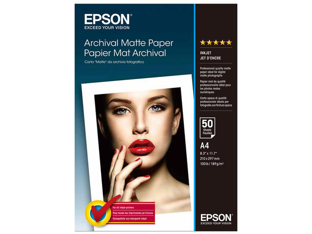 Хартия Epson Archival Matte Paper A4