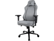 Геймърски столове Arozzi Primo Woven Fabric - Grey - Black logo