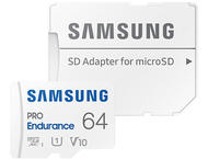 Карти памет Samsung 64GB microSD PRO Endurance with Adapter, Class10