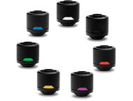 Фитинги EK-Quantum Torque STC-10/16 - Black + Silver ring 6 pack