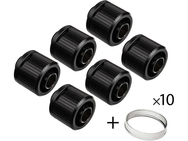 Фитинги EK-Quantum Torque STC-10/16 - Black 6 pack