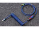 Кабели за клавиатури Keychron Colorful Premium Coiled Cable, USB-C - USB-C, Rainbow Blue