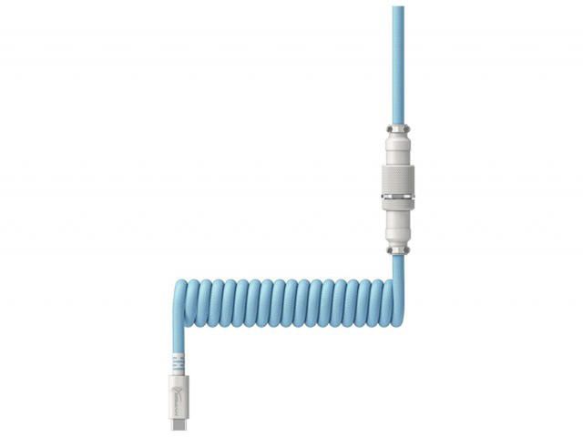 Кабели за клавиатури HyperX Coiled Cable USB-C Light Blue-White