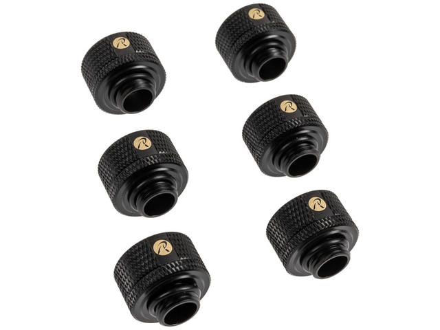 Фитинги Raijintek Pelias D161806 16mm 6 pack black