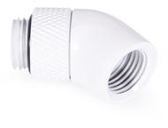 Фитинги Alphacool Eiszapfen angled adaptor 45° rotatable G1/4 outer thread to G1/4 inner thread - white