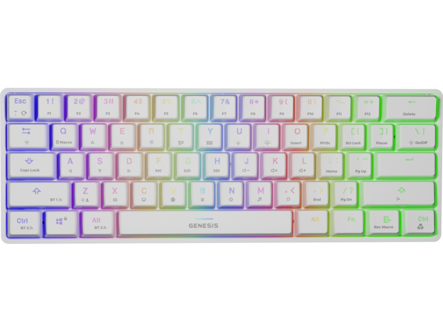 Клавиатури Genesis Thor 660 Wireless White GATERON BROWN