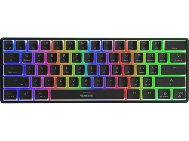 Клавиатури Genesis Thor 660 Wireless Black GATERON BROWN