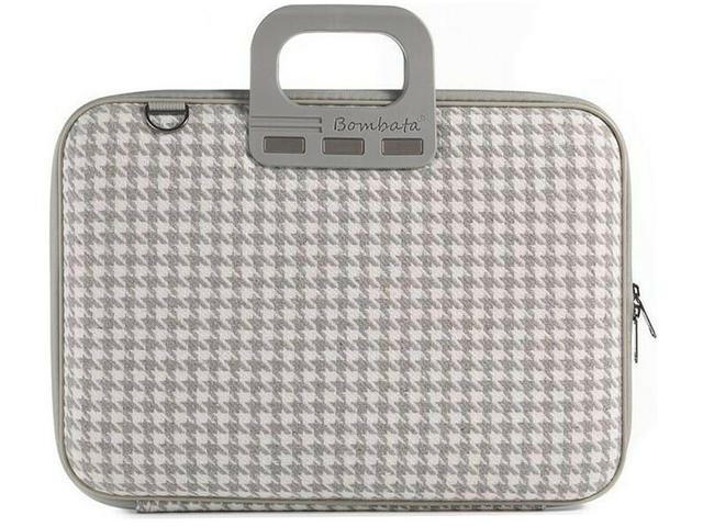 Чанти за Лаптопи Bombata Pied de Poule 15.6" - 16" Grey