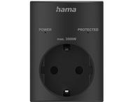 Разклонители Hama Контакт с вградена защита от пренапрежение, черен