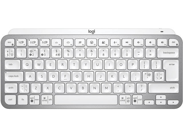Клавиатури Logitech MX Keys Mini, PALE GREY - US Intl - EMEA, с нарушена опаковка