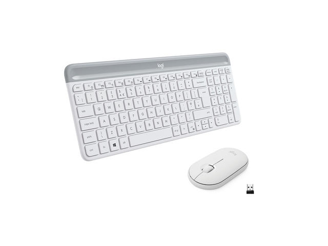 Клавиатури Logitech MK470, OFFWHITE, Нарушена опаковка