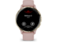 Смарт часовници Garmin Venu 3S Soft Gold безел с Dust Rose корпус и силиконова каишка