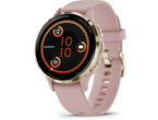 Смарт часовници Garmin Venu 3S Soft Gold безел с Dust Rose корпус и силиконова каишка