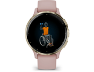 Смарт часовници Garmin Venu 3S Soft Gold безел с Dust Rose корпус и силиконова каишка