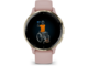 Смарт часовници Garmin Venu 3S Soft Gold безел с Dust Rose корпус и силиконова каишка