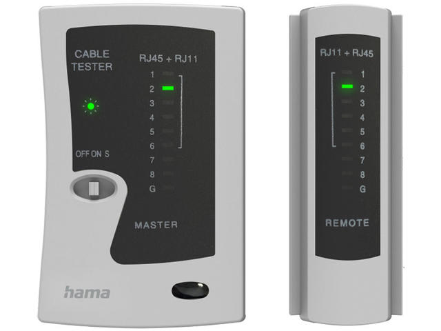 Джаджи Тестер за мрежови кабели HAMA, Тестване на проводимост