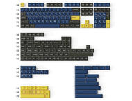 Капачки за клавиатури Keychron Cherry Profile Double - Shot PBT Full Set 219 Keycaps - Dark Blue and Golden