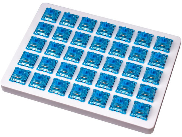Суичове за клавиатури Keychron Gateron Phantom Blue Switch, Комплект 35 броя