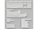 Капачки за клавиатури Keychron Cherry Profile Double - Shot PBT Full Set 219 Keycaps - Black on White