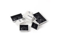 Капачки за клавиатури Keychron Cherry Profile Double - Shot PBT Full Set 219 Keycaps - Black on White
