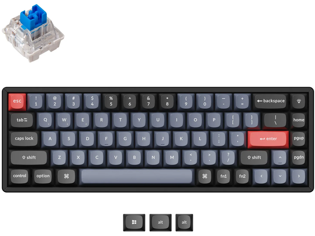 Клавиатури Keychron K6 Pro 65% K PRO Blue Switch RGB LED, Aluminium Frame