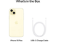 Смартфони Apple iPhone 15 Plus - 6GB RAM / 256GB, Yellow