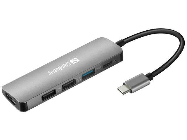 Докинг станции Sandberg USB-C Dock 