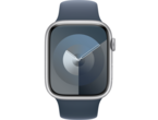 Смарт часовници Apple Watch S9 GPS 45mm Silver Alu Case w Storm Blue Sport Band - M/L
