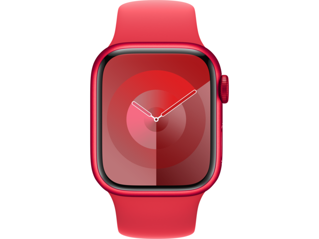 Смарт часовници Apple Watch S9 GPS 41mm RED Alu Case w RED Sport Band - S/M
