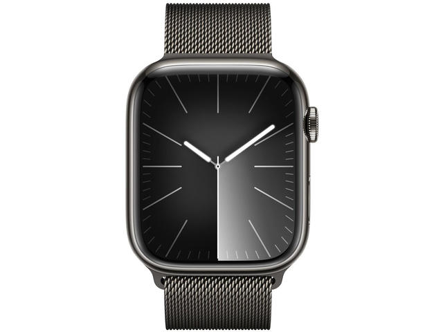 Смарт часовници Apple Watch S9 Cellular 45mm Graphite Stainless Steel Case w Graphite Milanese Loop
