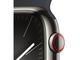 Смарт часовници Apple Watch S9 Cellular 41mm Graphite Stainless Steel Case w Midnight Sport Band - M/L