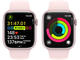 Смарт часовници Apple Watch S9 Cellular 45mm Pink Alu Case w Light Pink Sport Band - M/L
