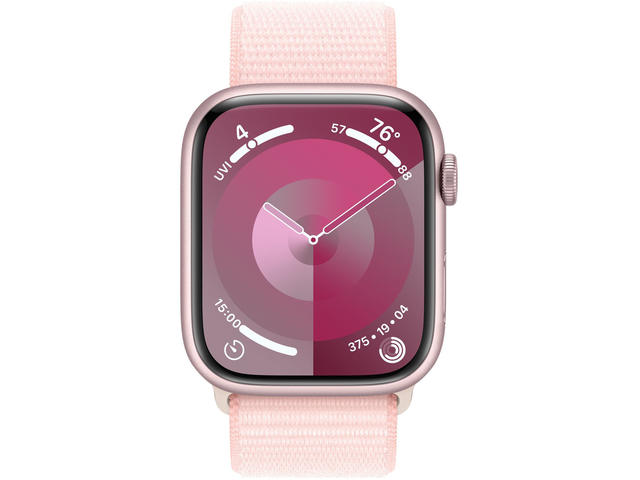 Смарт часовници Apple Watch S9 Cellular 41mm Pink Alu Case w Light Pink Sport Loop