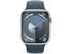 Смарт часовници Apple Watch S9 Cellular 41mm Silver Alu Case w Storm Blue Sport Band - M/L