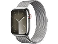 Смарт часовници Apple Watch S9 Cellular 41mm Silver Stainless Steel Case w Silver Milanese Loop
