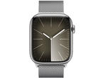Смарт часовници Apple Watch S9 Cellular 45mm Silver Stainless Steel Case w Silver Milanese Loop