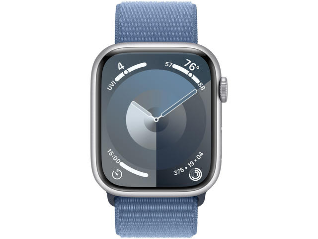 Смарт часовници Apple Watch S9 Cellular 41mm Silver Alu Case w Winter Blue Sport Loop