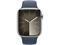 Смарт часовници Apple Watch S9 Cellular 45mm Silver Stainless Steel Case w Storm Blue Sport Band - M/L