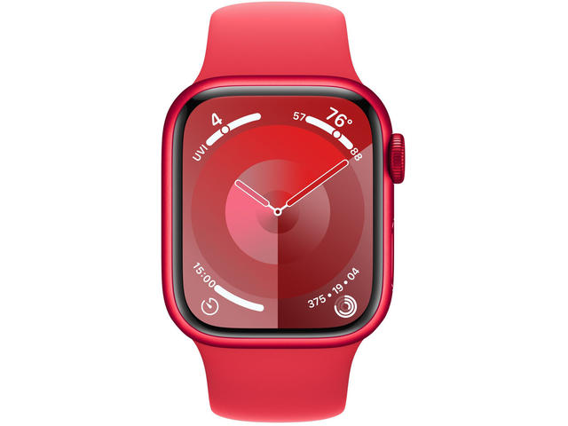 Смарт часовници Apple Watch S9 Cellular 45mm RED Alu Case w RED Sport Band - M/L