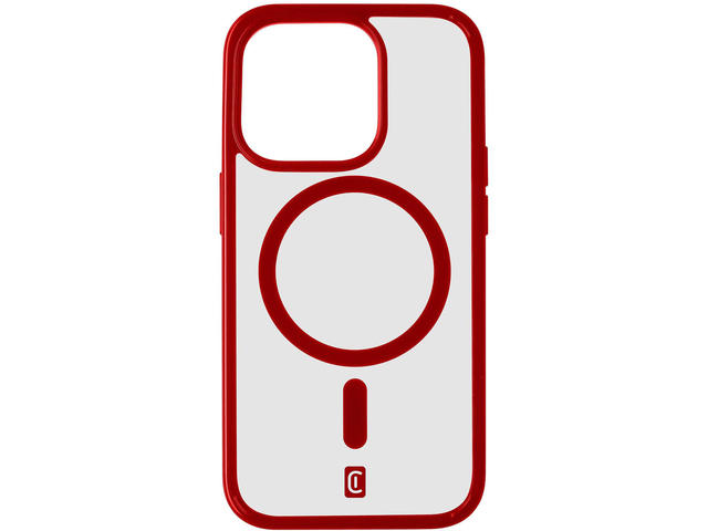 Калъфи Cellular line Pop Mag за iPhone 15 Pro, clear-red