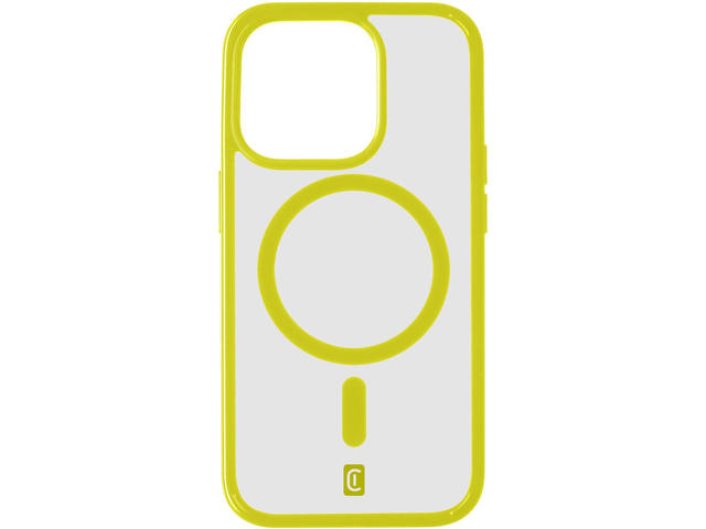 Калъфи Cellular line Pop Mag за iPhone 15 Pro, clear-yellow