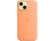 Калъфи Apple iPhone 15 Silicone Case with MagSafe - Orange Sorbet